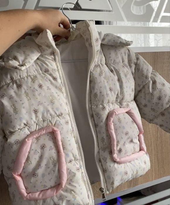 Ново дебело зимно яке за момиче 12/18 м