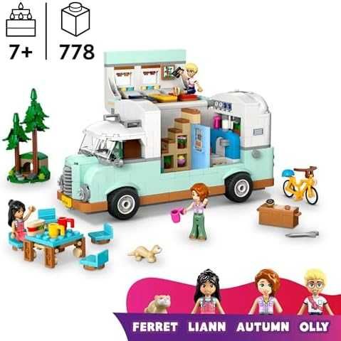 Ново Кемпер Играчка LEGO Friends 42663 с Фигури Къмпинг Аксесоари Лего