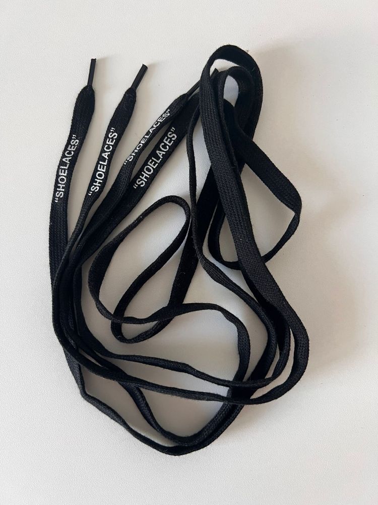 Sireturi Off White adidasi sireturi Balenciaga alb negru