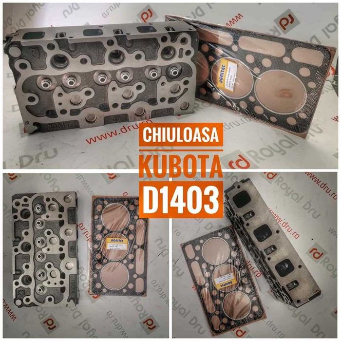 Chiuloasa si garnitura de chiuloasa pentru motor Kubota D1403