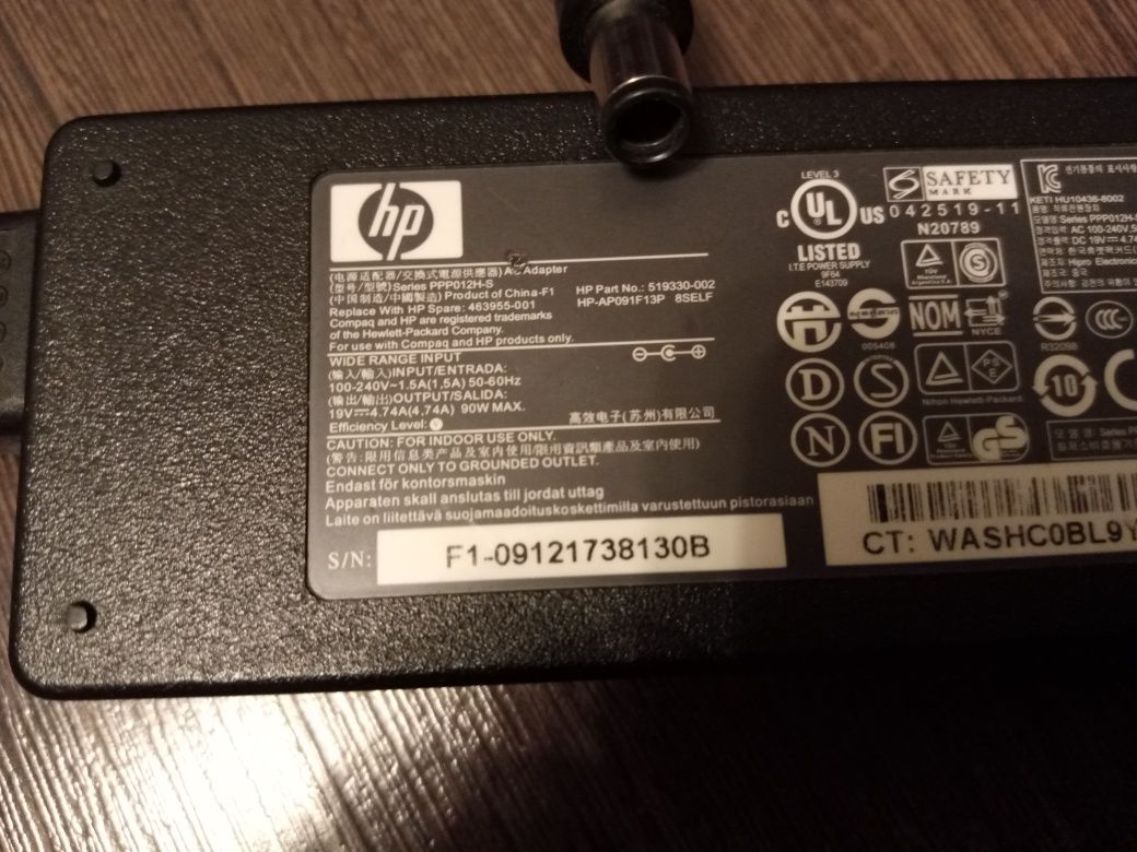 Зарядки на HP,Lenovo  оригиналы б/у