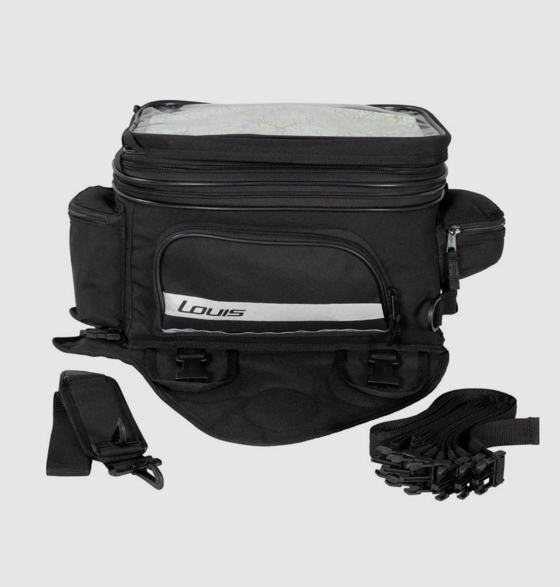 Geanta rezervor Louis cu magneți și curelușe moto tank bag 16-25L