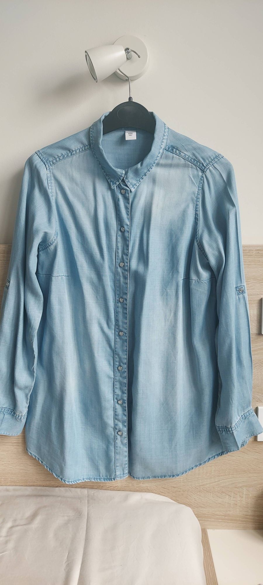 Дрехи за бременни H&M - дънки, дънкова риза, блуза