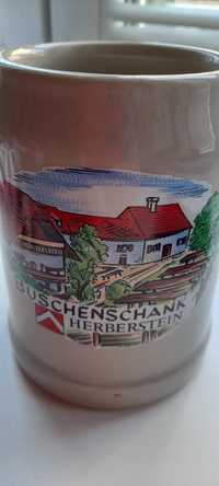 Ретро халба за бира Franz Herb herberstein керамична