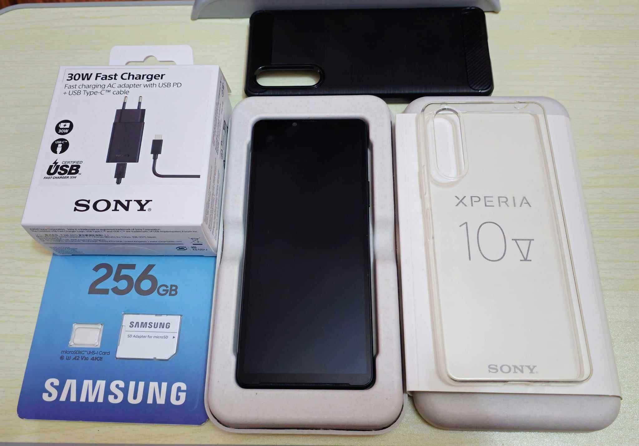 SONY Xperia 10 V+ Încărcător original SONY XQZ-UC1+ Card memorie 256GB