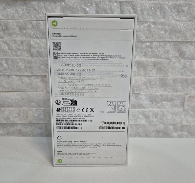 iPhone 17 256GB. Sigilat !! Blue