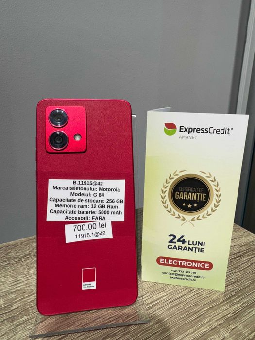 (AG42) Telefon Motorola G84 B.11915 Garantie 2 ani
