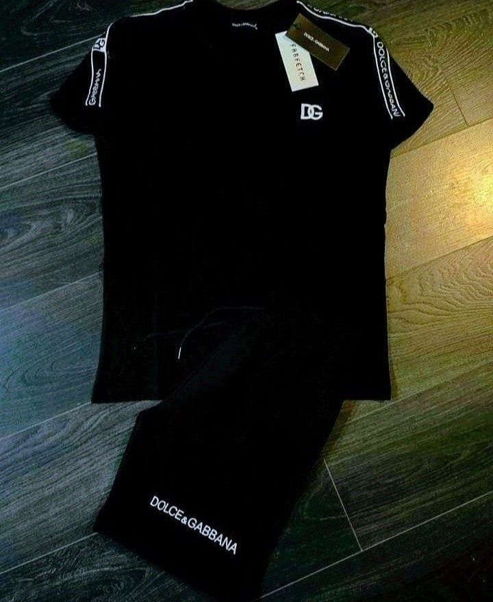 Compleuri DG bumbac,tricou+pantaloni scurți,logo brodat,diverse mărimi