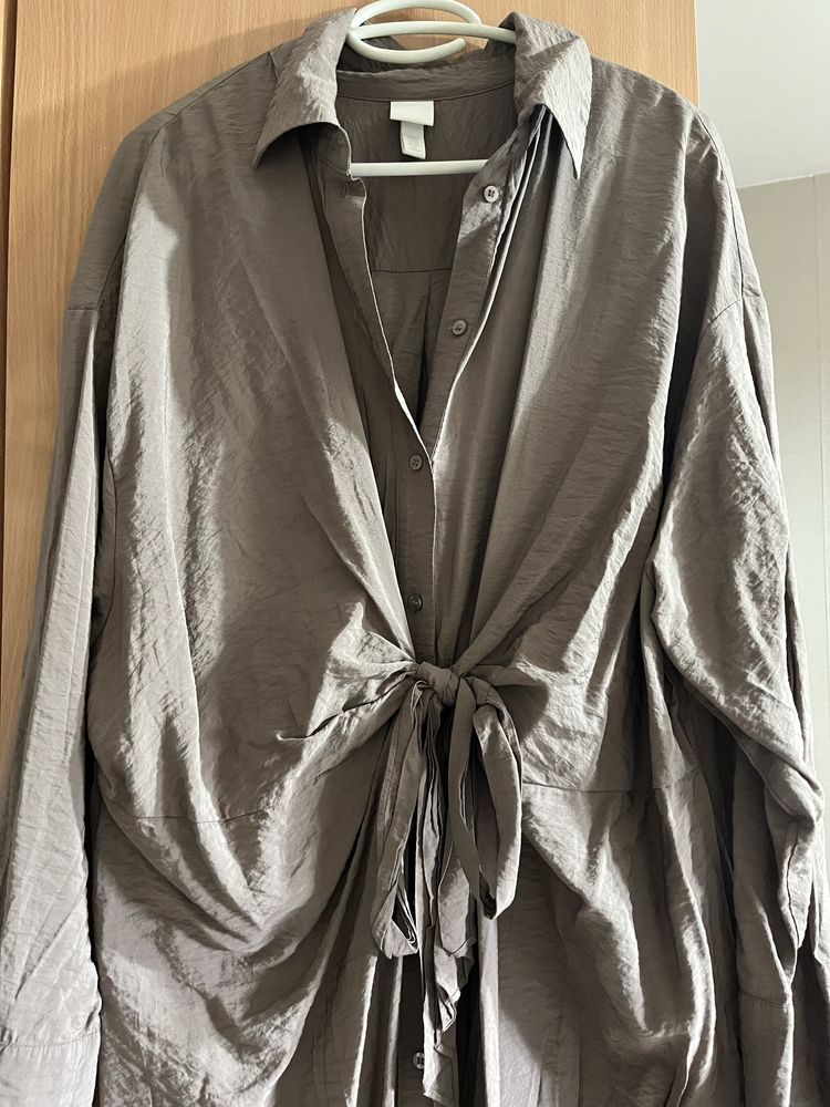 Рокля тип риза със завръзване H&M XL