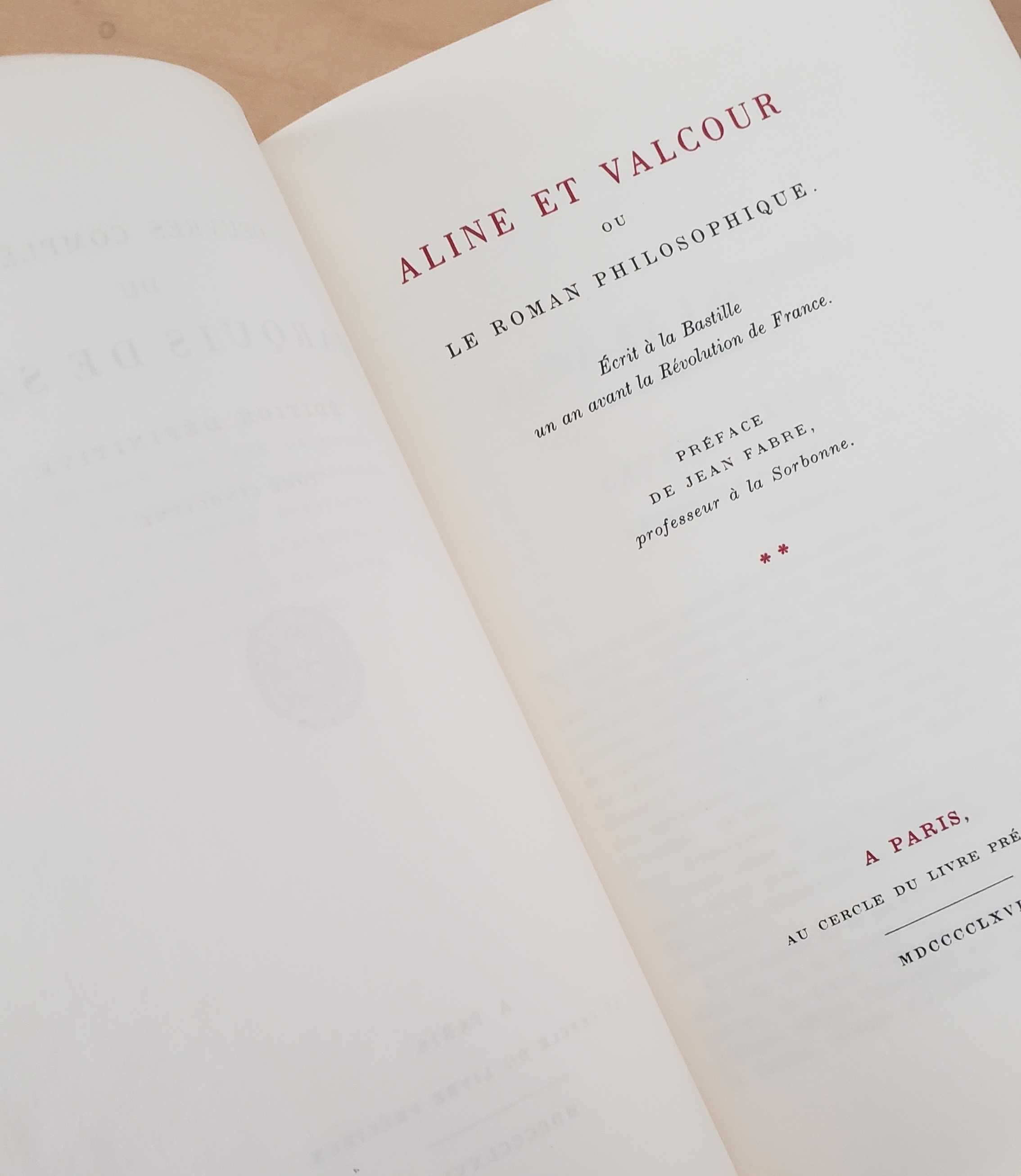 Bibliofilie - Oeuvres Complètes du Marquis de Sade - Vol. V-VI