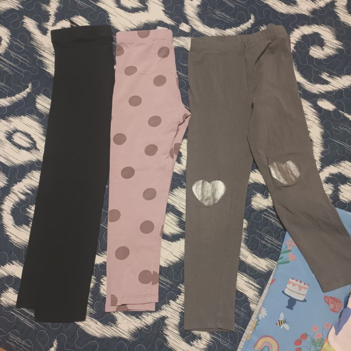 3 perechi colanți copii h&m 3-4 ani