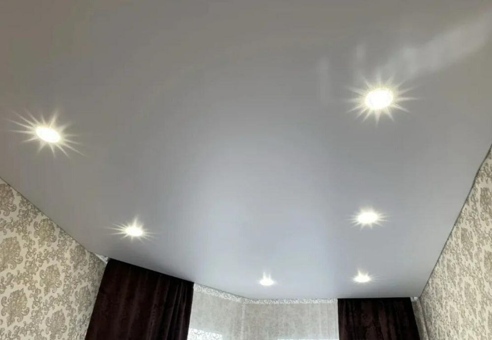 Установка натяжных потолков