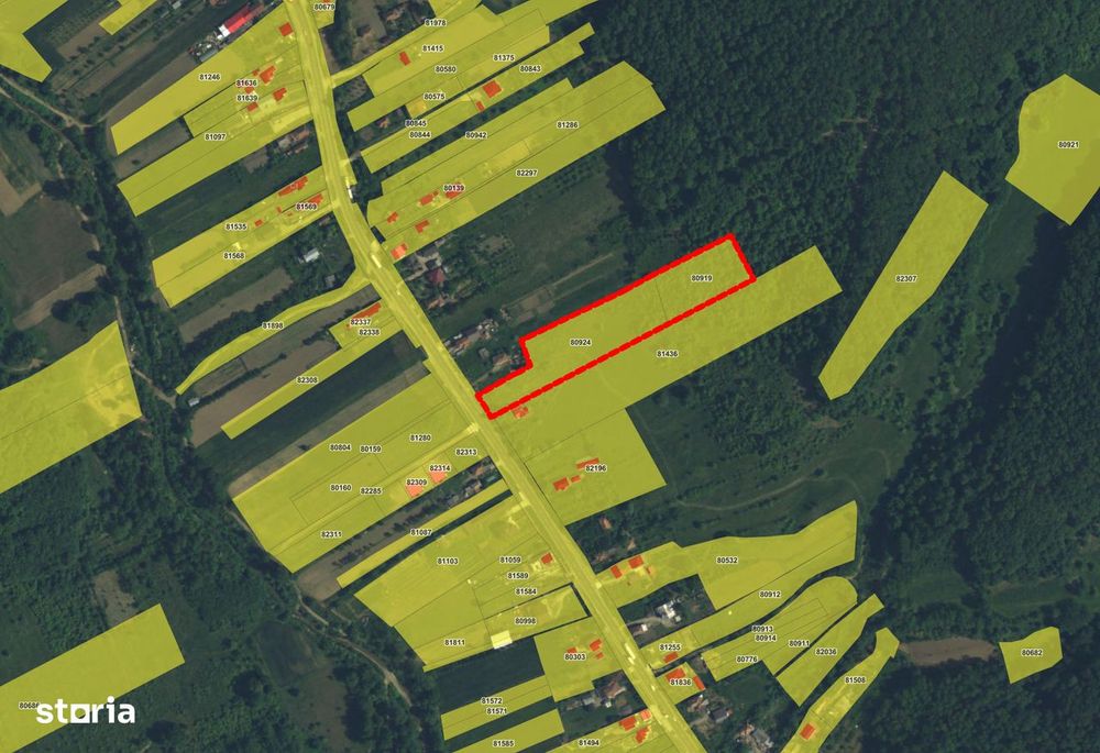 Teren intravilan 9.887 mp, utilitati, acces DN7