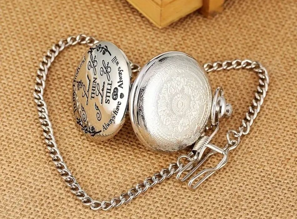 Ретро джобен кварцов часовник за рибари. Подарък за мъже - Нов