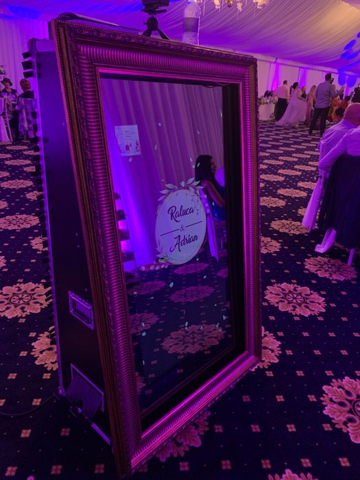 Cabina foto oglinda fum greu dansul mirilor marturii 360 bar tort shot