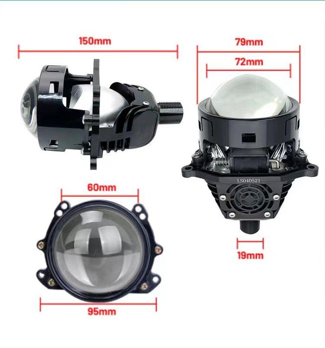 Лед лупи 3.0 Inch Bi LED лещи за фарове Проектор Лещи Hi/Lo Beam Автом