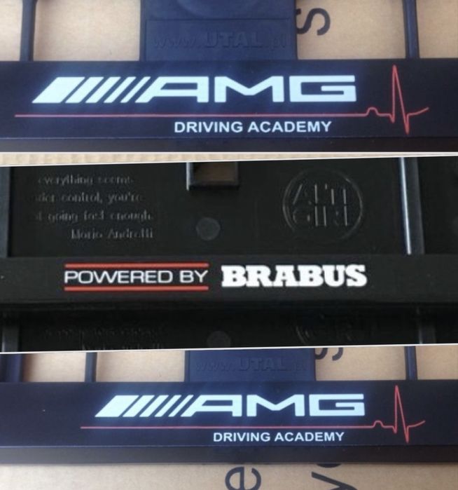 Рамки за номер АМГ Мерцедес държачи подложки MERCEDES S63 AMG BRABUS