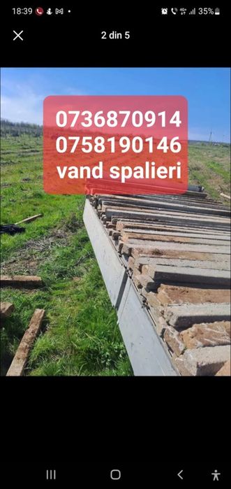 Vand spalieri de beton