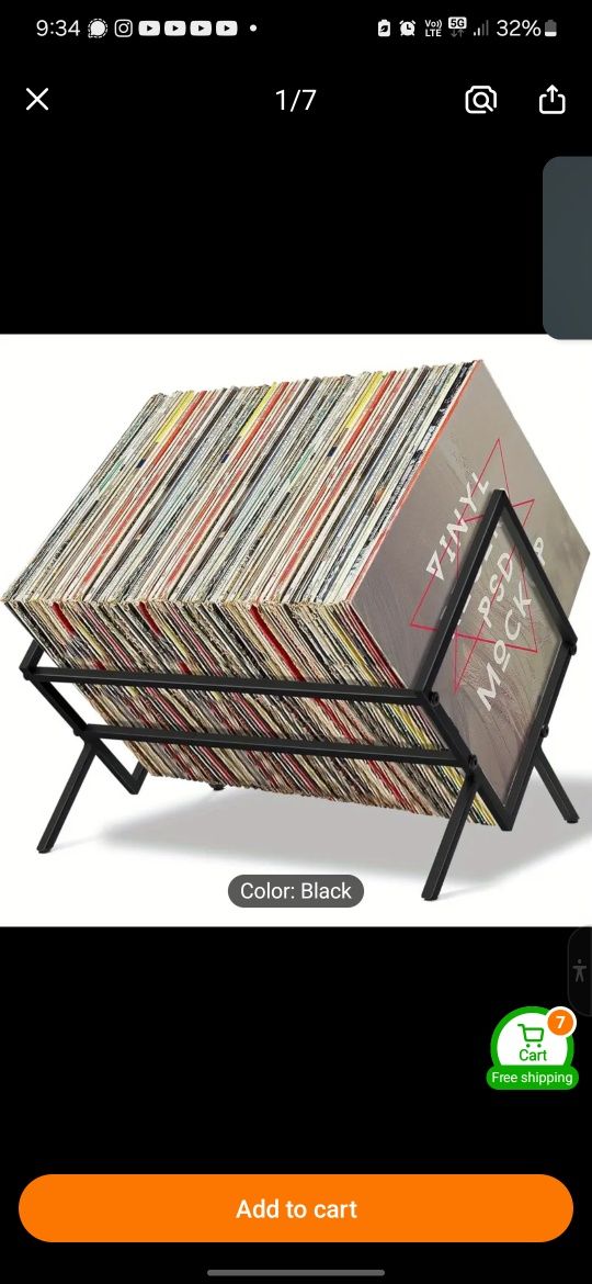 Suport pentru discuri vinil