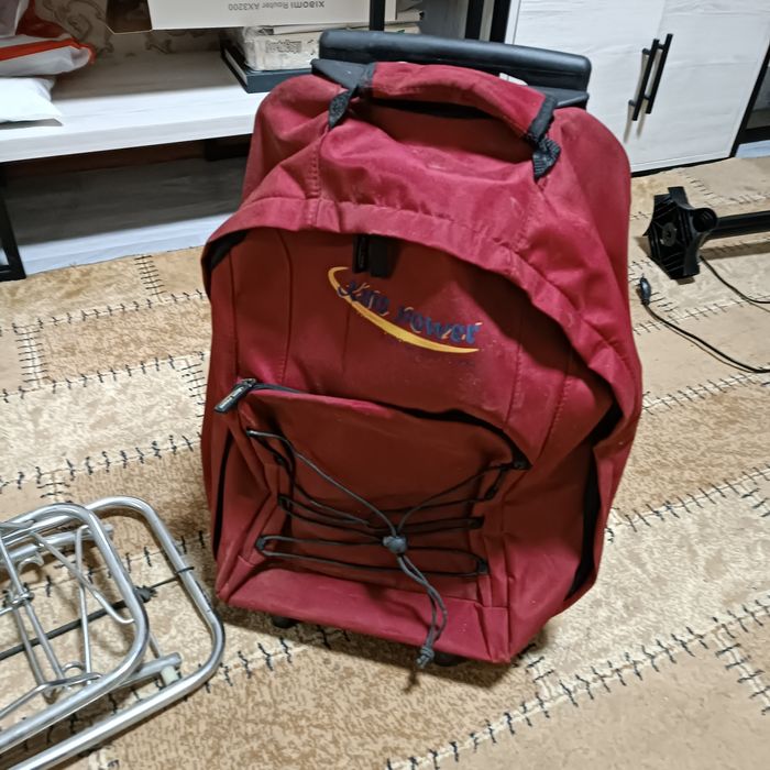 Продаю тележку складную и рюкзак на колесиках