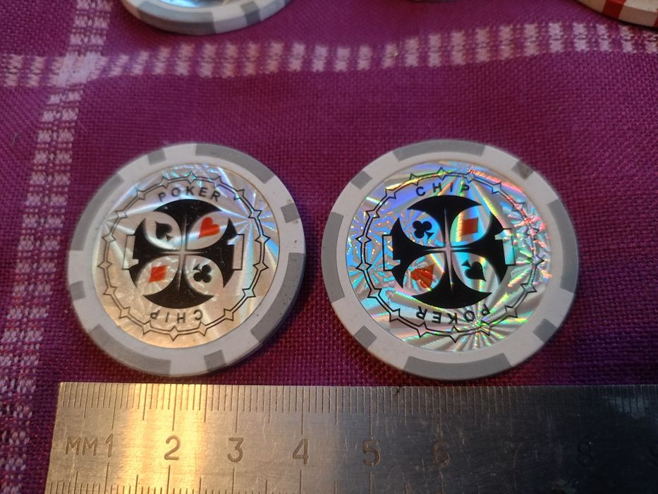 Покер чипове, различни видове