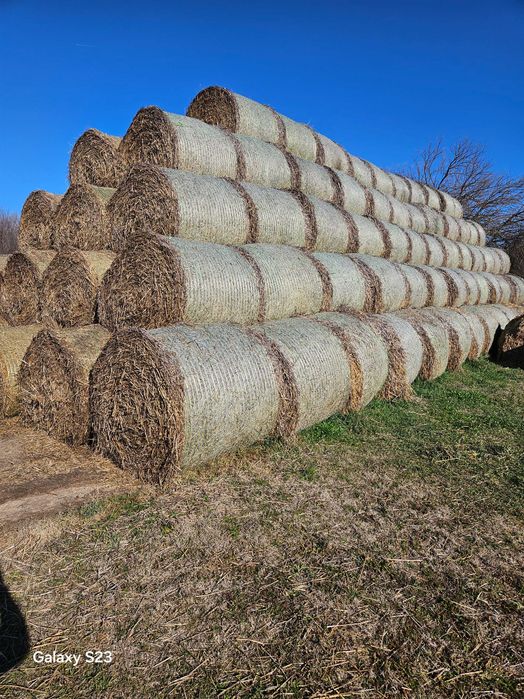 Фолирани бали от люцерна,    и ечемични рулонни бали