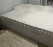 Pat divan ikea+ 2 saltele jysk