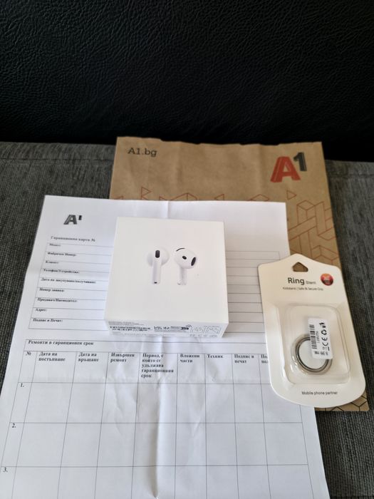ЗАПЕЧАТАНИ Apple AirPods 4 Гаранция A1 2027г. White / Бели BT