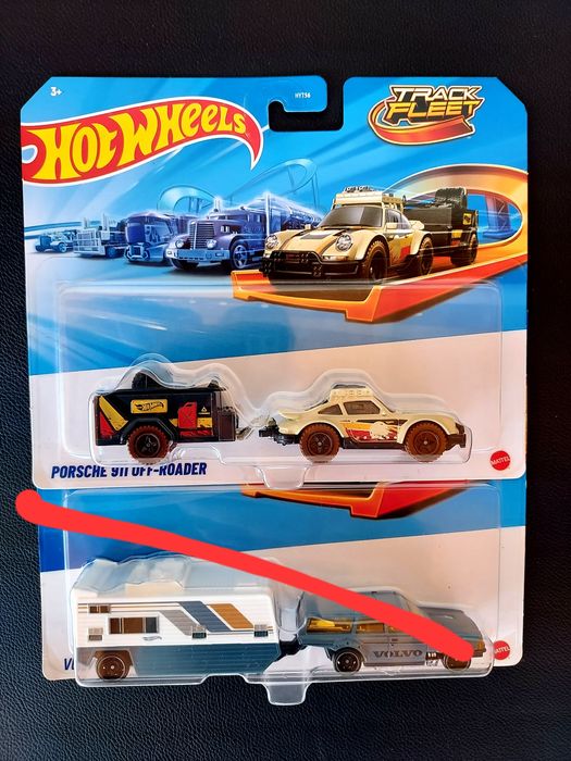 Macheta Porsche+rulota travel-Hotwheels-masinuta+remorca-jucarii metal