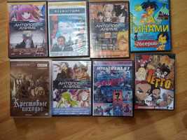 dvd диски с аниме , фильмами , мультфильмами