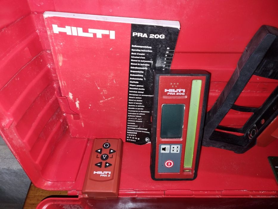 Laser Hilti pr3 hvs impecabil ,cutie,receptor,telecomanda,baterie,inca