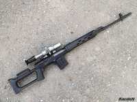 Pusca cu Luneta SDV Dragunov NOUA! 4,7J UPGRADE REAL!! FULL METAL