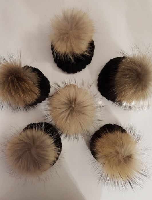 Шапки с естествен пух