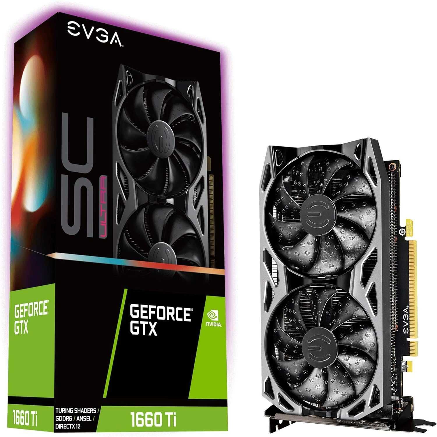 EVGA GeForce GTX 1660 Ti SC Ultra GAMING, 6GB GDDR6