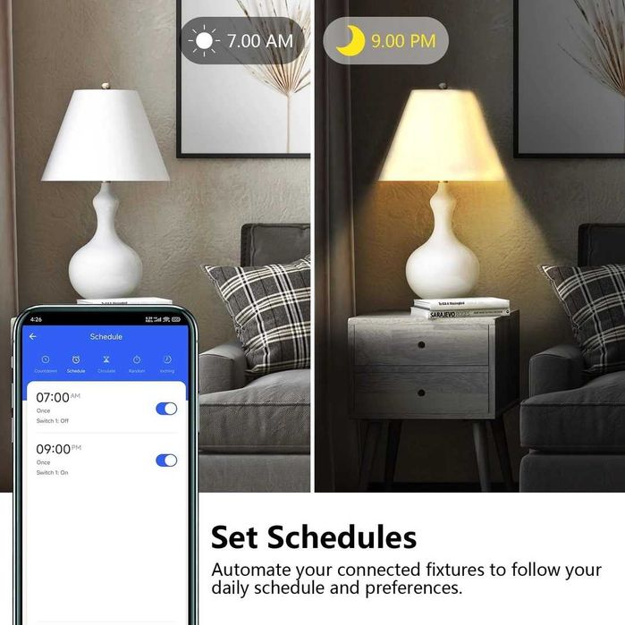 KETOTEK WiFi Smart сензорен ключ за осветление, 3 групи, 1 посока 10A