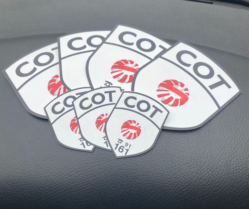 Стикери СОТ за входни врати и автомобили