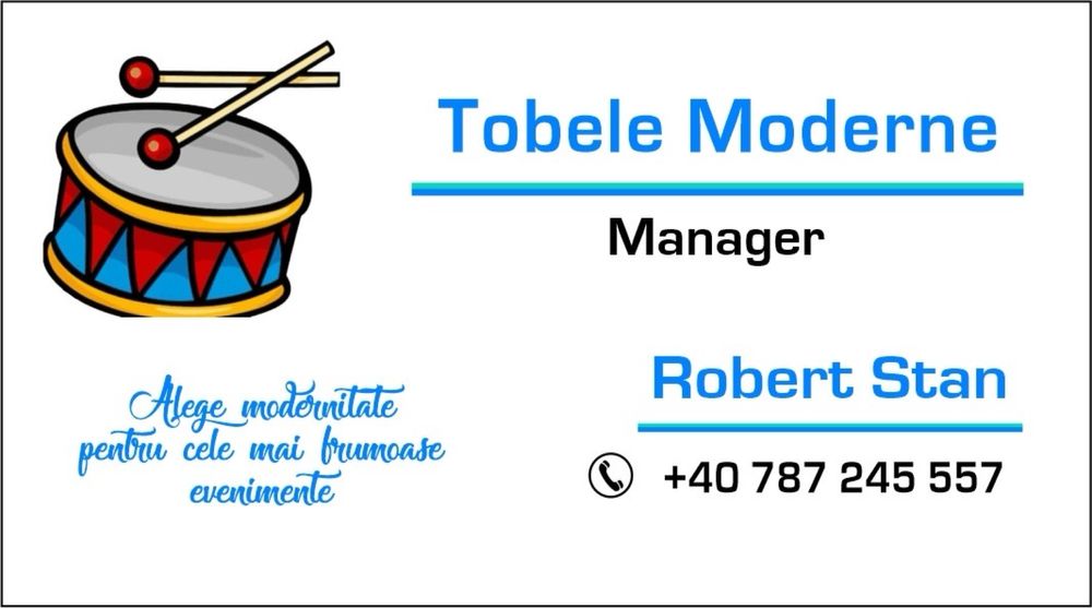 Tobele Moderne pentru cele mai frumoase evenimente