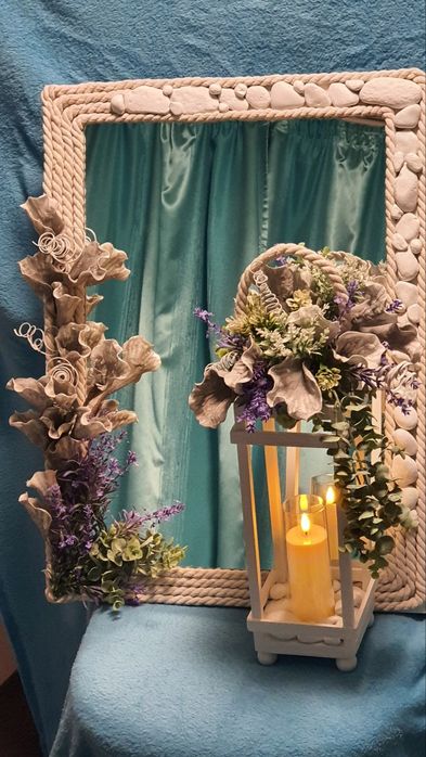 Огледало и фенер - ръчна изработка