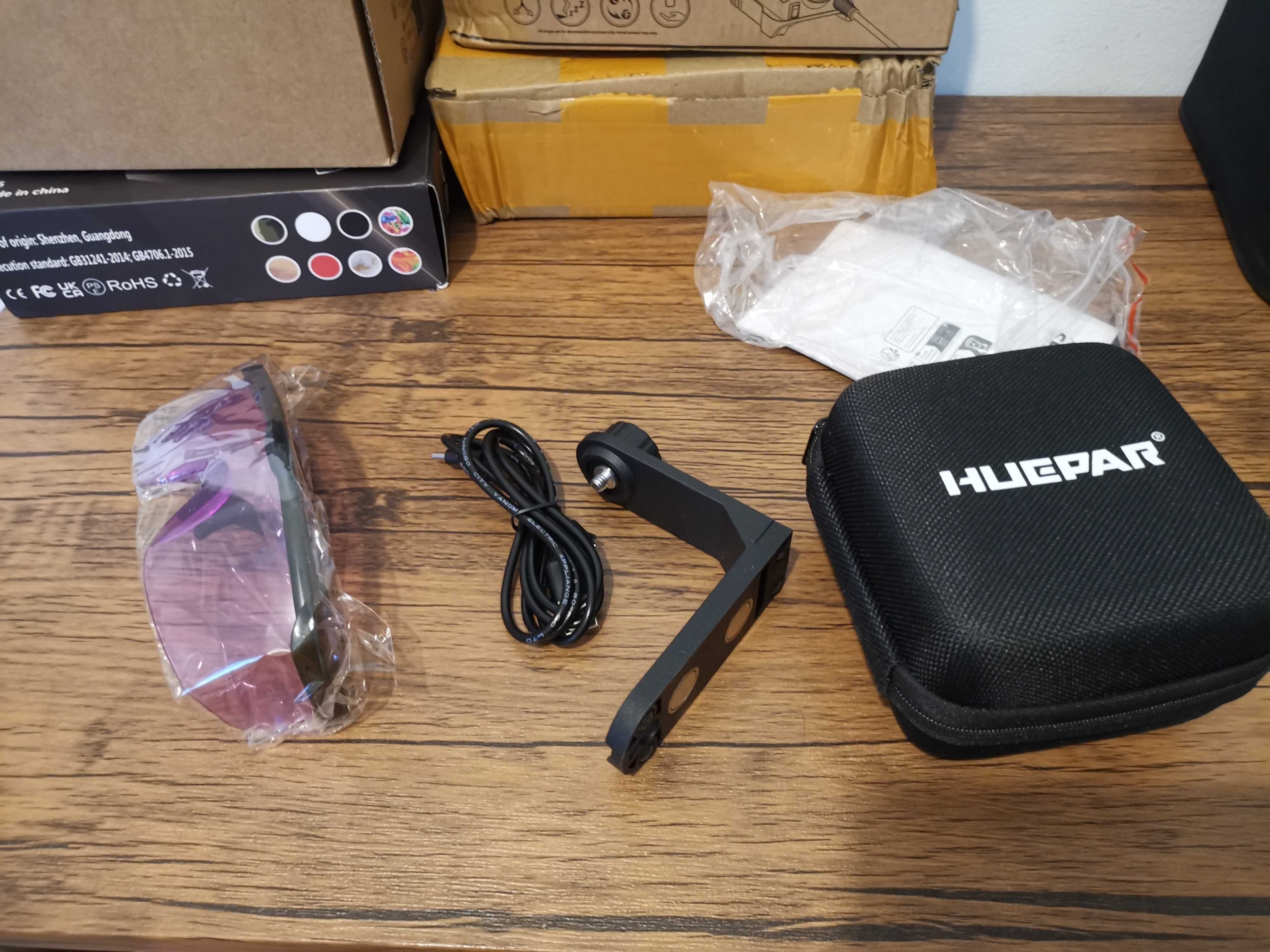 Nivela laser Huepar 360 grade laser violet cu acumulator