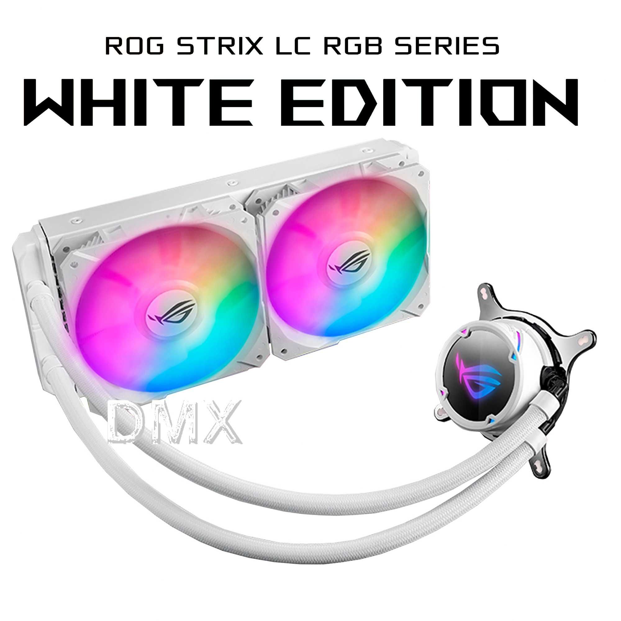 Жидкостое охлаждение кулер ASUS ROG Strix LC 240 White Full комлект