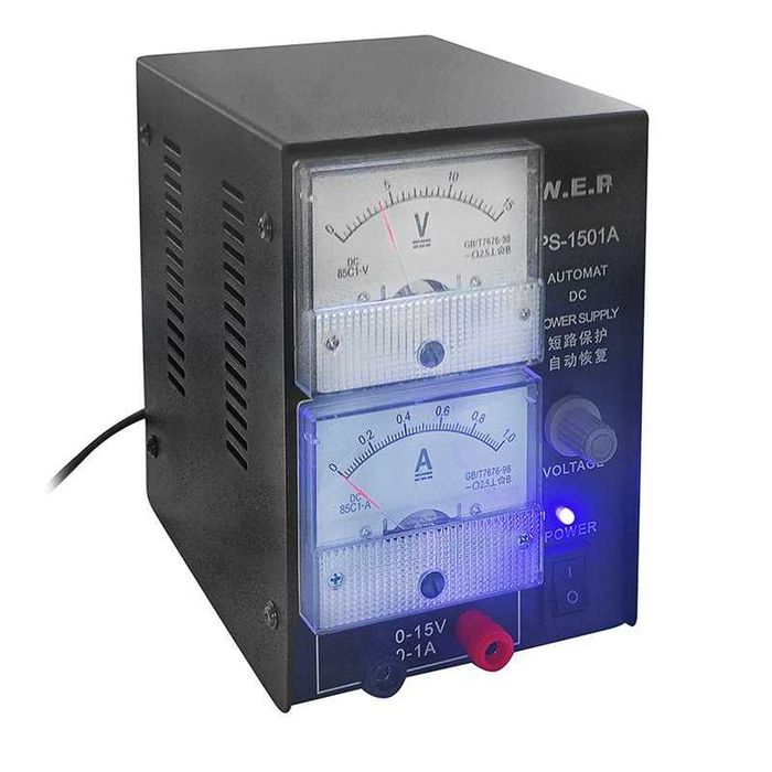 Захранващ блок WEP PS-1501A с аналогова индикация, компактно