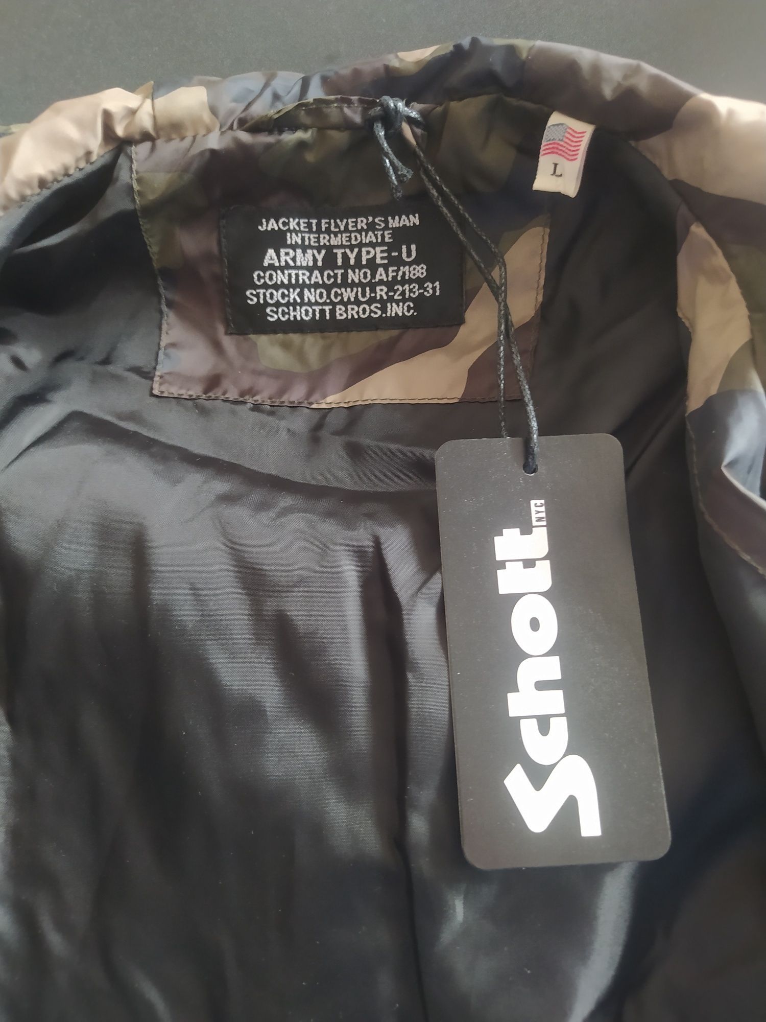 Ново мъжко леко яке Schott NYC, разм.L