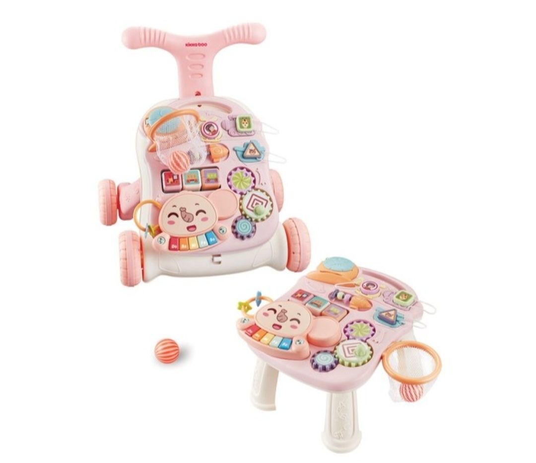 уокър Проходилка 2в1 Play&Grow KIKKABOO - Pink