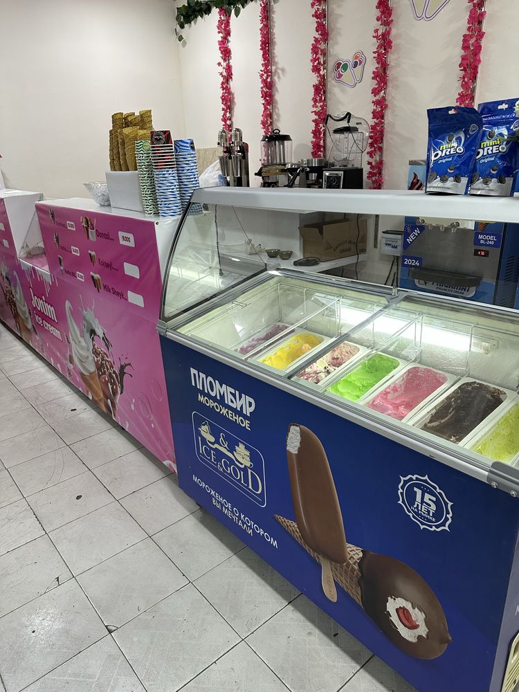 Tayyor biznes muzqaymoq kokteyl vafli hot dog