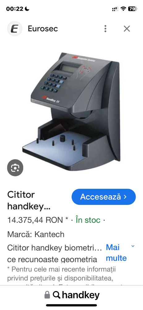 Control acces usi cititor geometric