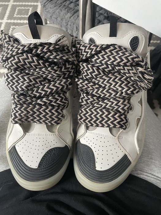 lanvin curb black white