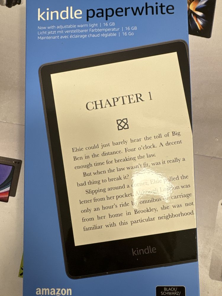 Amazon kindle paperwhite 6.8 gen 11 ads free open box