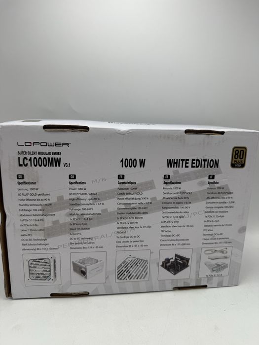 Sursa Pc Lc Power LC 1000MW V3.1 80 Plus Gold Sigilata II