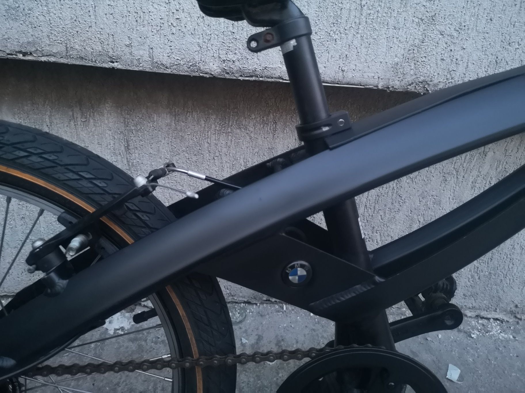 Bicicleta copii BMW Junior 20 zoll 6-9 ani negru mat