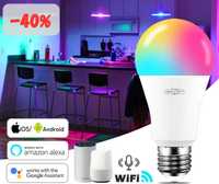 Smart крушка V-TAC - WiFi, RGB, 11W, Е27, топла и студена светлина